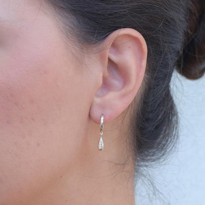 Σετ Κοσμημάτων Χρυσός Κ9 με Ζιργκόν SKU-80237