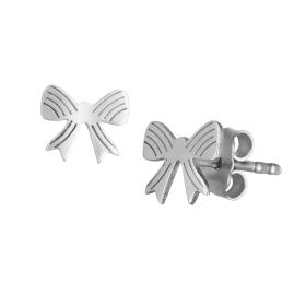 Παιδικά Σκουλαρίκια Φιογκάκι Λευκόχρυσος K9 SKU-80453