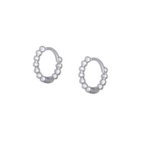 Σκουλαρίκια Κρίκοι Λευκόχρυσος K9 SKU-80937
