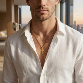 Σταυρός Βάπτισης Χρυσός K14 SKU-80181