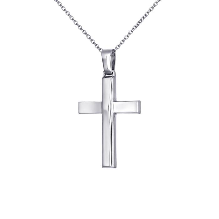 Σταυρός Βάπτισης για Αγόρι Λευκόχρυσος K9 SKU-80169