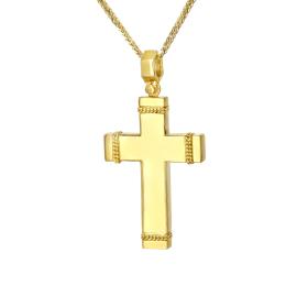 Σταυρός Βάπτισης Χρυσός K14 SKU-80181