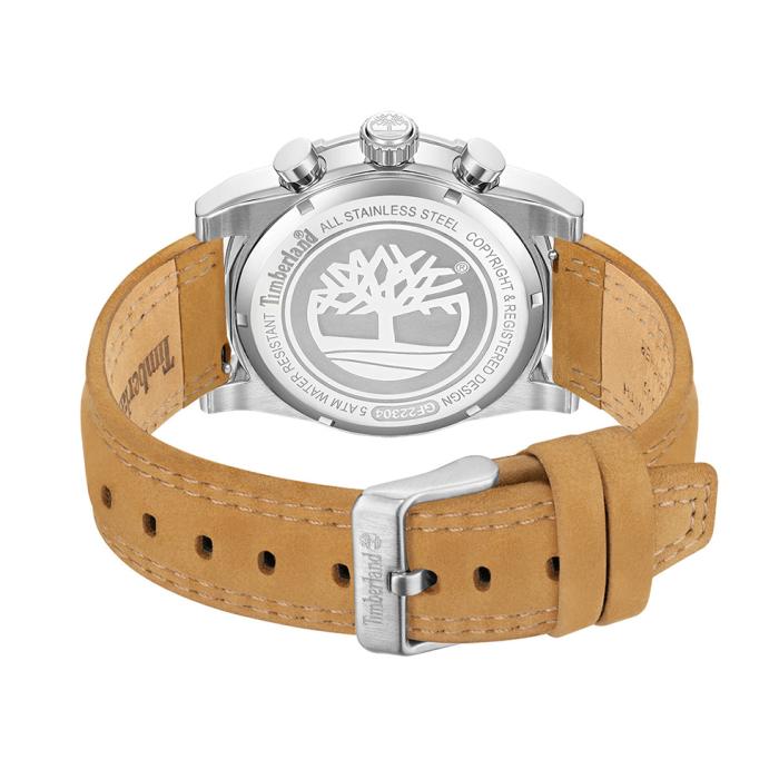 Ανδρικό Ρολόι TIMBERLAND Stonington με Καφέ Δερμάτινο Λουράκι SKU-80441