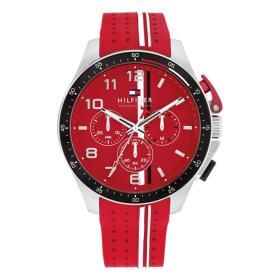 Ανδρικό Ρολόι TOMMY HILFIGER με Κόκκινο Λουράκι | 1792170 SKU-80001