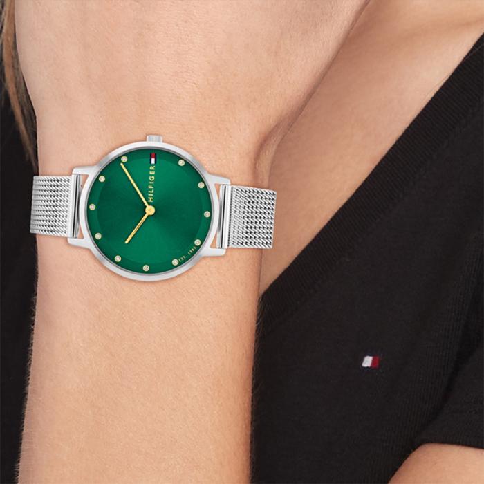 Γυναικείο Ρολόι TOMMY HILFIGER Pippa με Πράσινο Καντράν | 1782762 SKU-80002