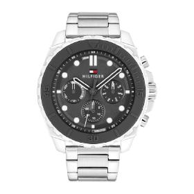 Ανδρικό Ρολόι TOMMY HILFIGER Morgan με Γκρί Καντράν SKU-80076
