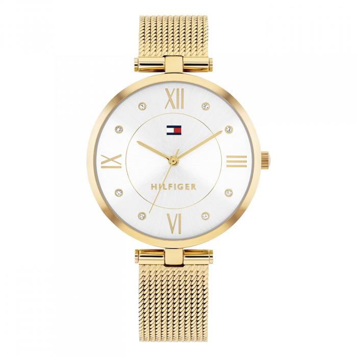 Ρολόι TOMMY HILFIGER Ella Γυναικείο με Χρυσό Μπρασελέ SKU-80827