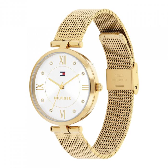Ρολόι TOMMY HILFIGER Ella Γυναικείο με Χρυσό Μπρασελέ SKU-80827