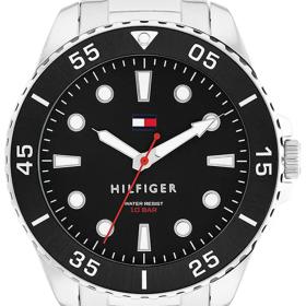 Ανδρικό Ρολόι TOMMY HILFIGER Oceanic με Μαύρο Καντράν SKU-80823