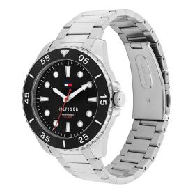 Ανδρικό Ρολόι TOMMY HILFIGER Oceanic με Μαύρο Καντράν SKU-80823