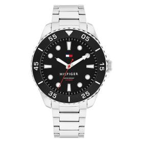 Ανδρικό Ρολόι TOMMY HILFIGER Oceanic με Μαύρο Καντράν SKU-80823