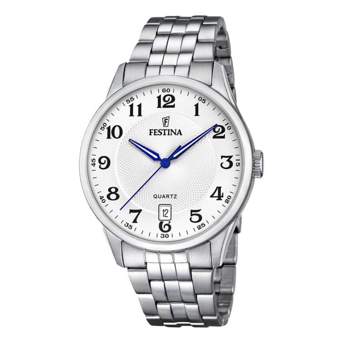 Ανδρικό Ρολόι FESTINA με Λευκό Καντράν SKU-80858