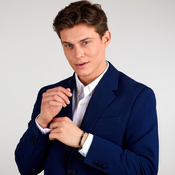 Ανδρικό Βραχιόλι Maserati Ceramic από Ανοξείδωτο Ατσάλι SKU-81055