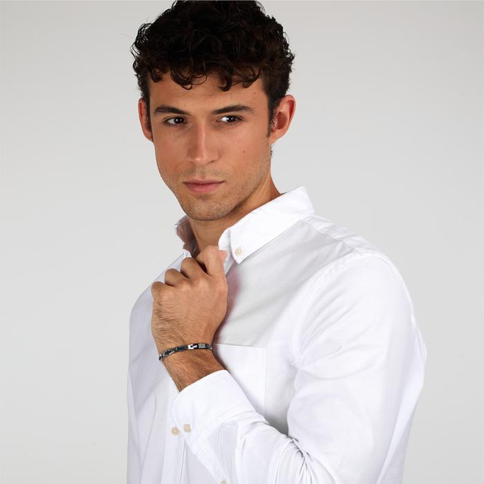 Ανδρικό Βραχιόλι Maserati Ceramic από Ανοξείδωτο Ατσάλι SKU-81056