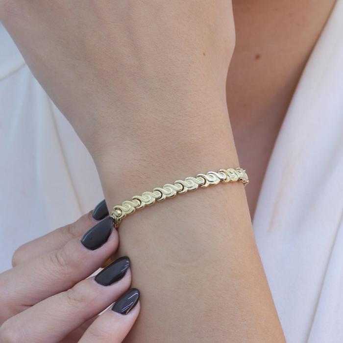 Γυναικείο Βραχιόλι Χειροπέδα Χρυσός K18 SKU-81607