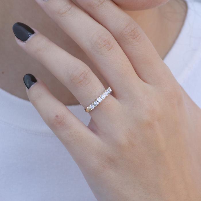 Δαχτυλίδι Μισόβερο Σειρέ Χρυσός  K14 με Lab Grown Διαμάντια SKU-81902