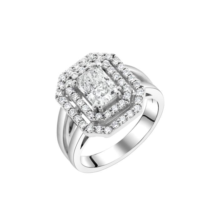 Δαχτυλίδι Λευκόχρυσος Κ18 με Lab Grown Διαμάντια SKU-81220