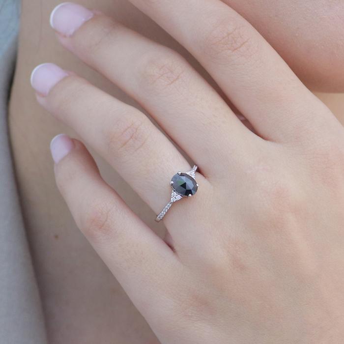 Δαχτυλίδι Λευκόχρυσος K18 με Διαμάντια SKU-81248