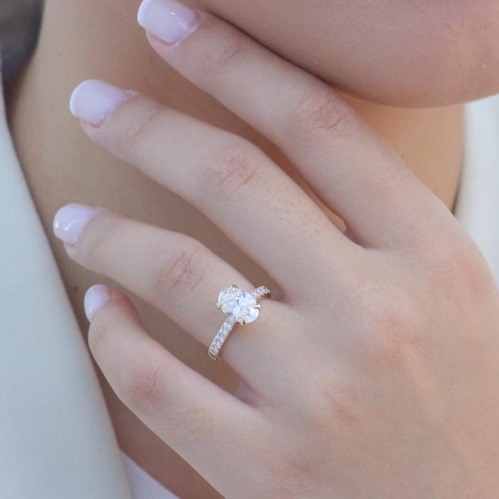 Μονόπετρο Δαχτυλίδι με Lab Grown Diamond Χρυσός K18 SKU-81170
