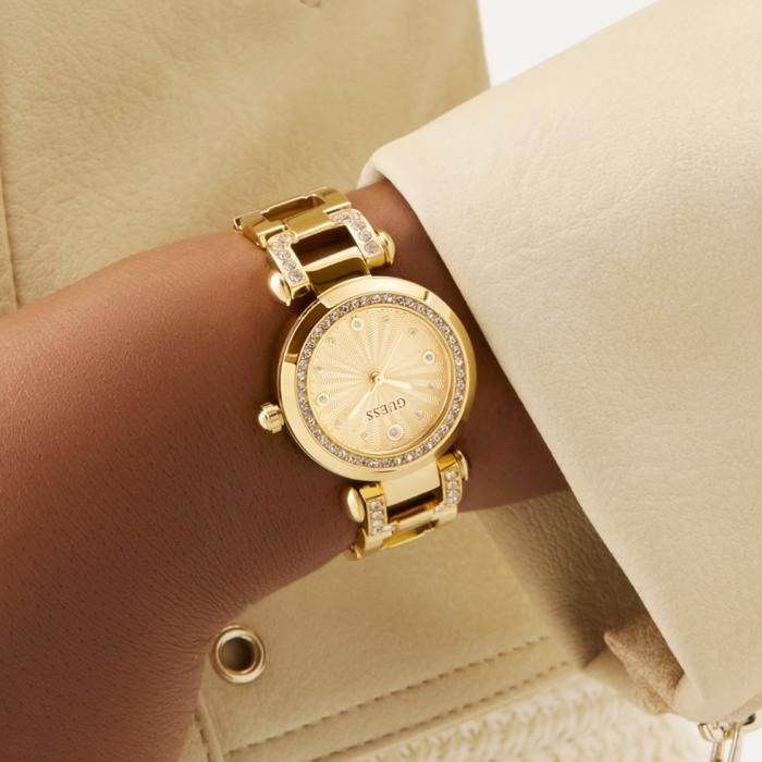 Γυναικείο Ρολόι GUESS Ginger με Χρυσό Καντράν SKU-81027