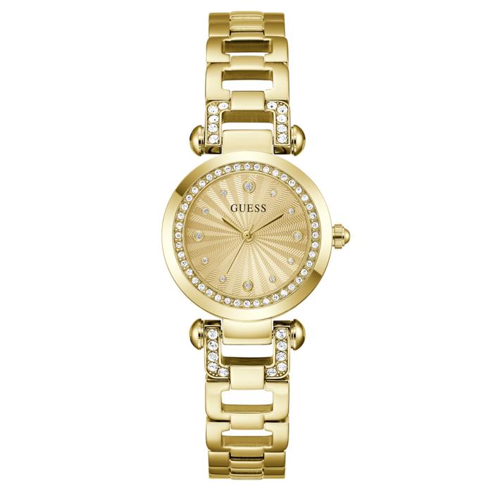 Γυναικείο Ρολόι GUESS Ginger με Χρυσό Καντράν SKU-81027