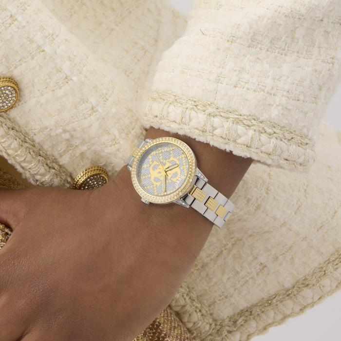 Γυναικείο Ρολόι GUESS G-Lace με Δίχρωμο Μπρασελέ SKU-81028