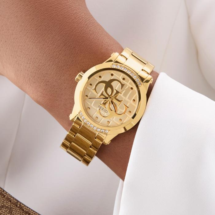 Γυναικείο Ρολόι GUESS Annette με Χρυσό Καντράν SKU-81029