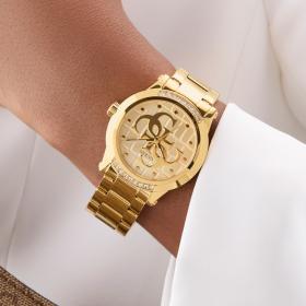 Γυναικείο Ρολόι GUESS Annette με Χρυσό Καντράν SKU-81029