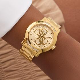 Γυναικείο Ρολόι GUESS Annette με Χρυσό Καντράν SKU-81029