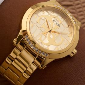 Γυναικείο Ρολόι GUESS Annette με Χρυσό Καντράν SKU-81029