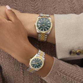 Γυναικείο Ρολόι GUESS Jada Δίχρωμο με Μπρασελέ SKU-81033