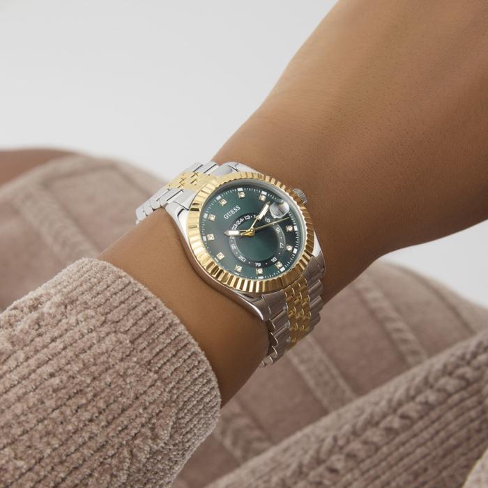 Γυναικείο Ρολόι GUESS Jada Δίχρωμο με Μπρασελέ SKU-81033