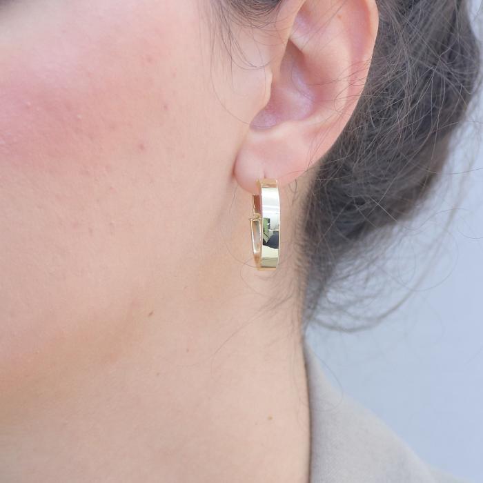 Γυναικεία Σκουλαρίκια Κρίκοι Χρυσός Κ14 SKU-81272