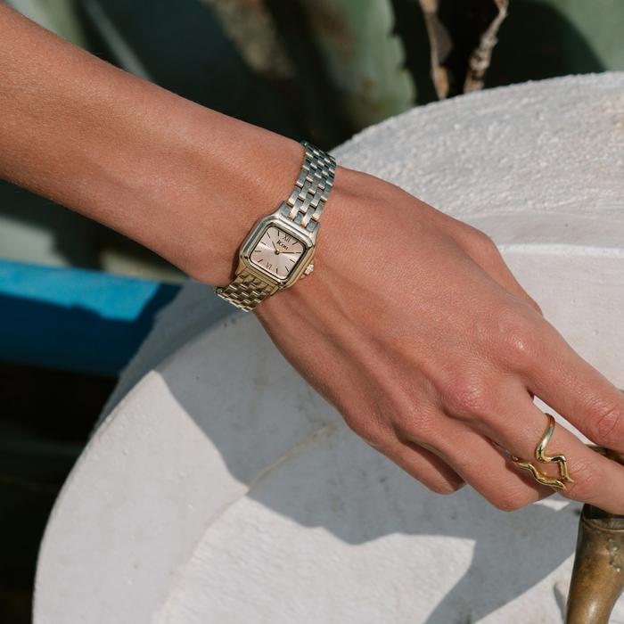 Γυναικείο Ρολόι JCOU Muse με Χρυσό Καντράν SKU-81071