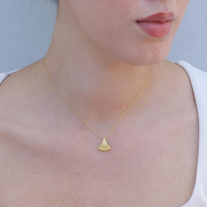 Κολιέ Λευκόχρυσος K14 SKU-81300