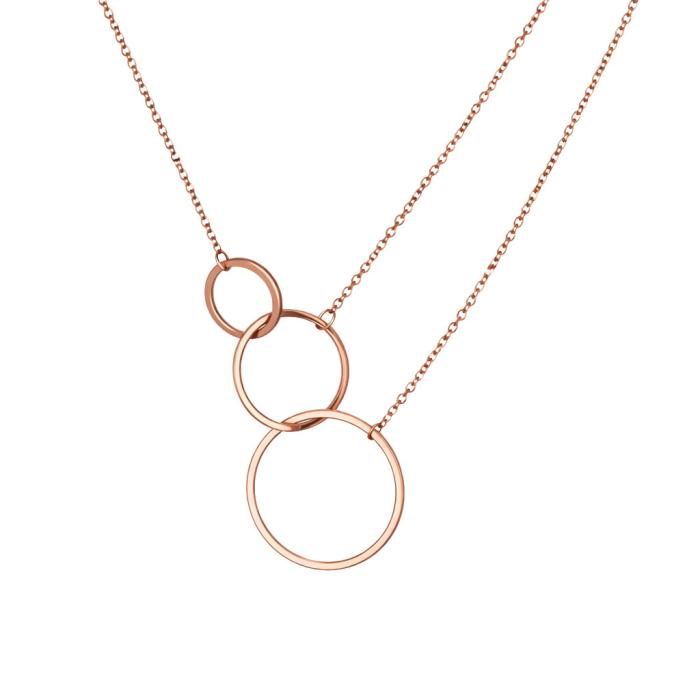 Κολιέ για Γυναίκες σε Ροζ Χρυσό K14 SKU-81952