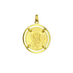 Φυλαχτό Κωνσταντινάτο Διπλής Όψεως Χρυσός K9 SKU-81771