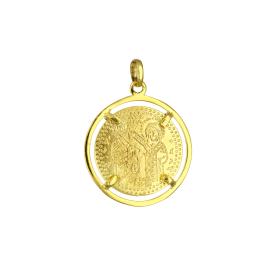 Φυλαχτό Κωνσταντινάτο Διπλής Όψεως Χρυσός K9 SKU-81771