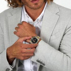 Ανδρικό Ρολόι MASERATI Competizione με Δίχρωμο Μπρασελέ SKU-81034