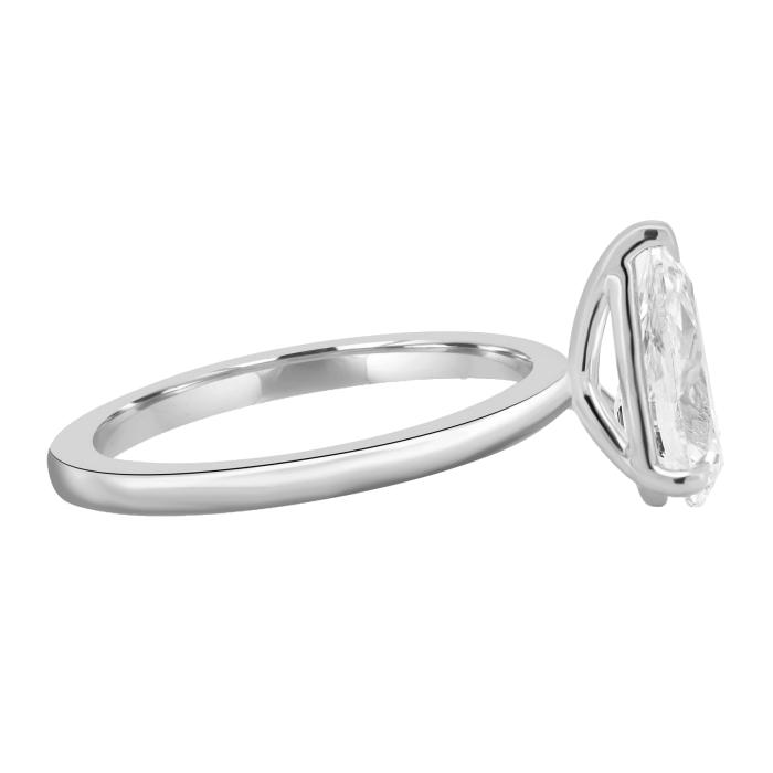Μονόπετρο Δάκρυ με Διαμάντι Lab Grown Λευκόχρυσος K18 SKU-81983