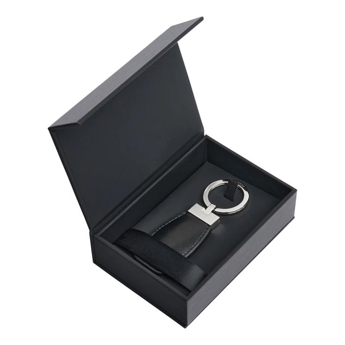 Κλειδοθήκη HUGO BOSS με Μαύρο Δέρμα SKU-81791