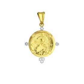 Φυλαχτό Κωνσταντινάτο Παναγία Χρυσός K9 SKU-81770