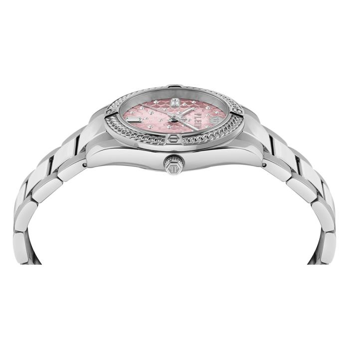 Γυναικείο Ρολόι PHILIPP PLEIN Icon Chain με Ρόζ Καντράν SKU-81937