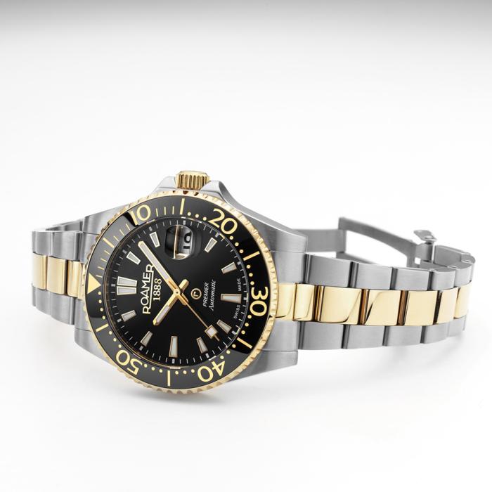 Ανδρικό Αυτόματο Ρολόι ROAMER Premier με Μαύρο Καντράν SKU-81871