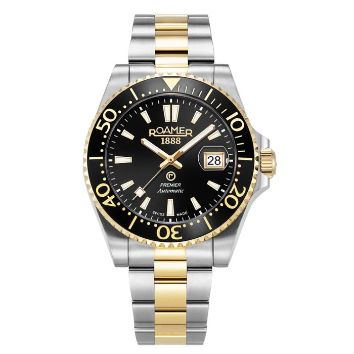 Ανδρικό Αυτόματο Ρολόι ROAMER Premier με Μαύρο Καντράν SKU-81871