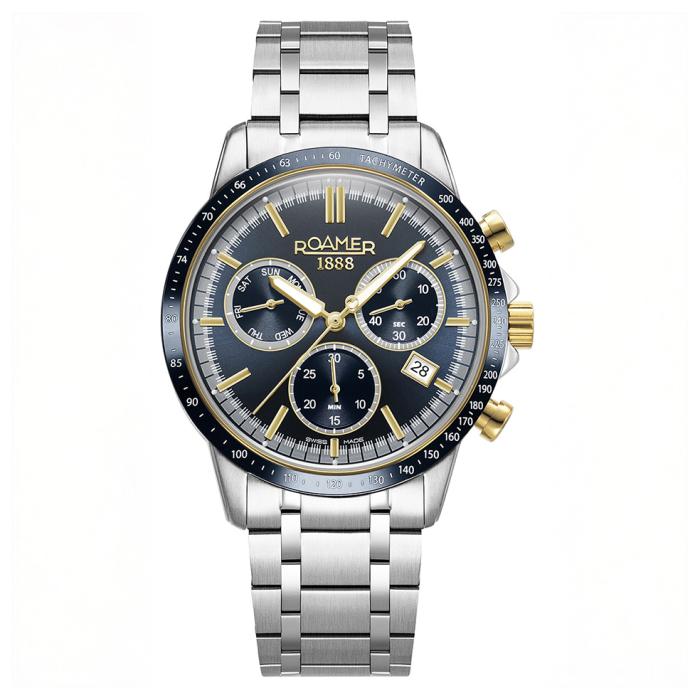 Ανδρικό Ρολόι ROAMER Mercury Chrono με Μαύρο Καντράν SKU-81945