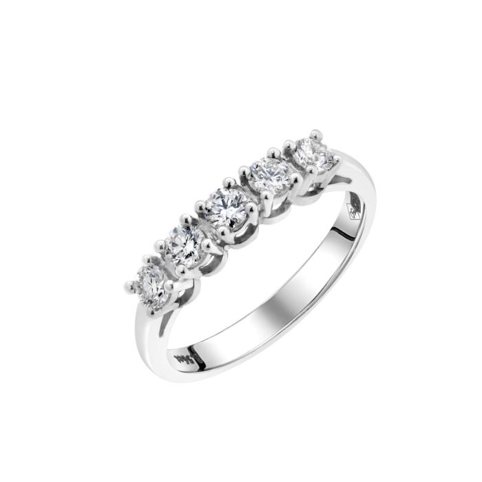 Δαχτυλίδι Σειρέ με Διαμάντια Λευκόχρυσος K18 SKU-81187
