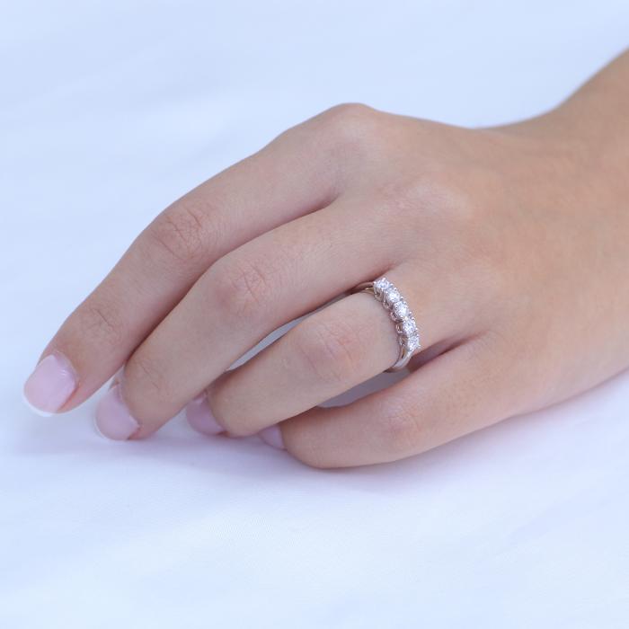 Δαχτυλίδι Σειρέ με Διαμάντια Λευκόχρυσος K18 SKU-81187