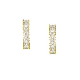 Σκουλαρίκια Κρίκοι Χρυσός Κ9 με Ζιργκόν SKU-81125