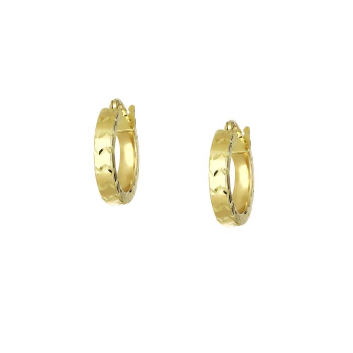 Σκουλαρίκια Κρίκοι Χρυσός K9 SKU-81269